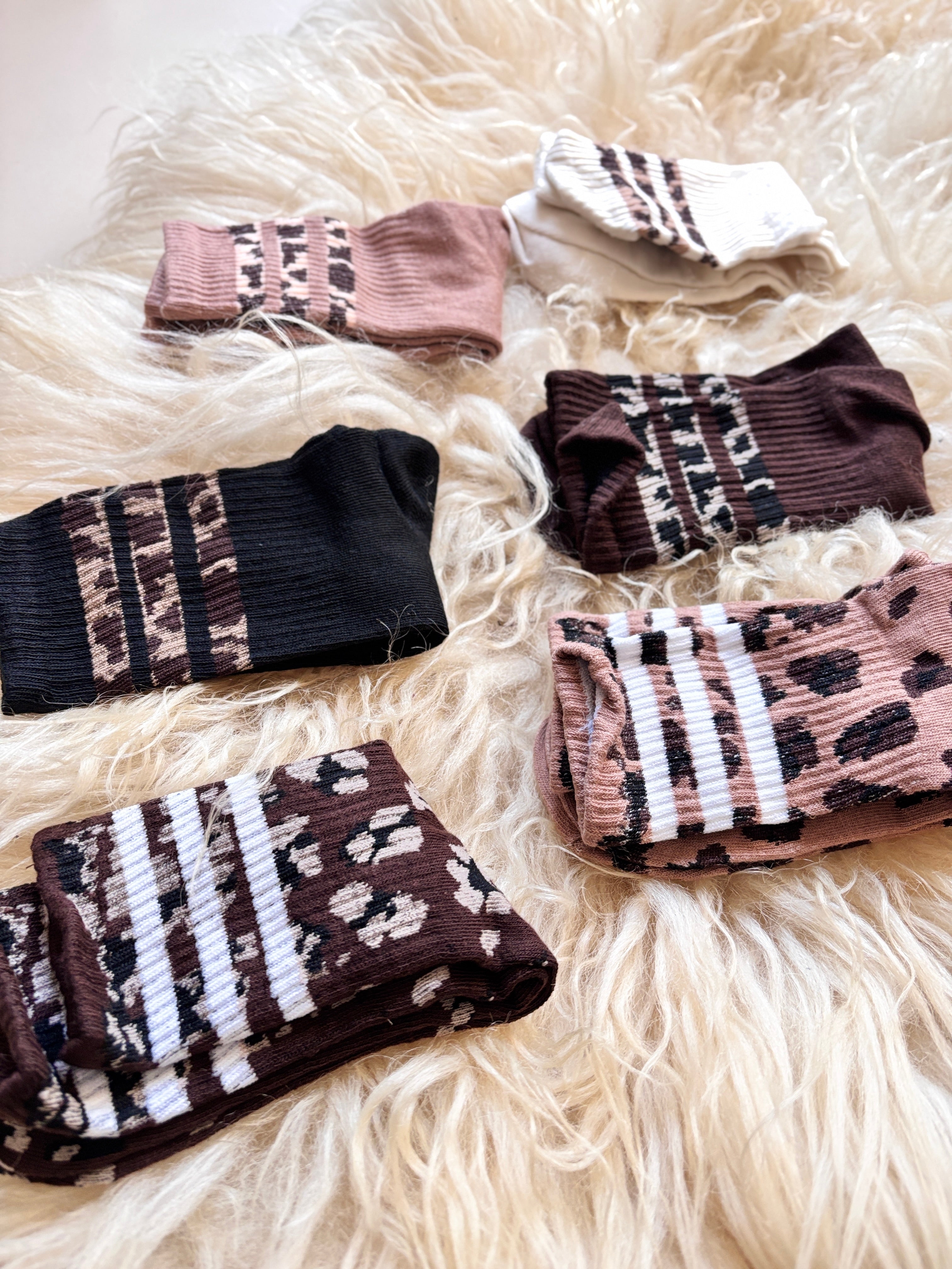 Chaussettes léopard tendances