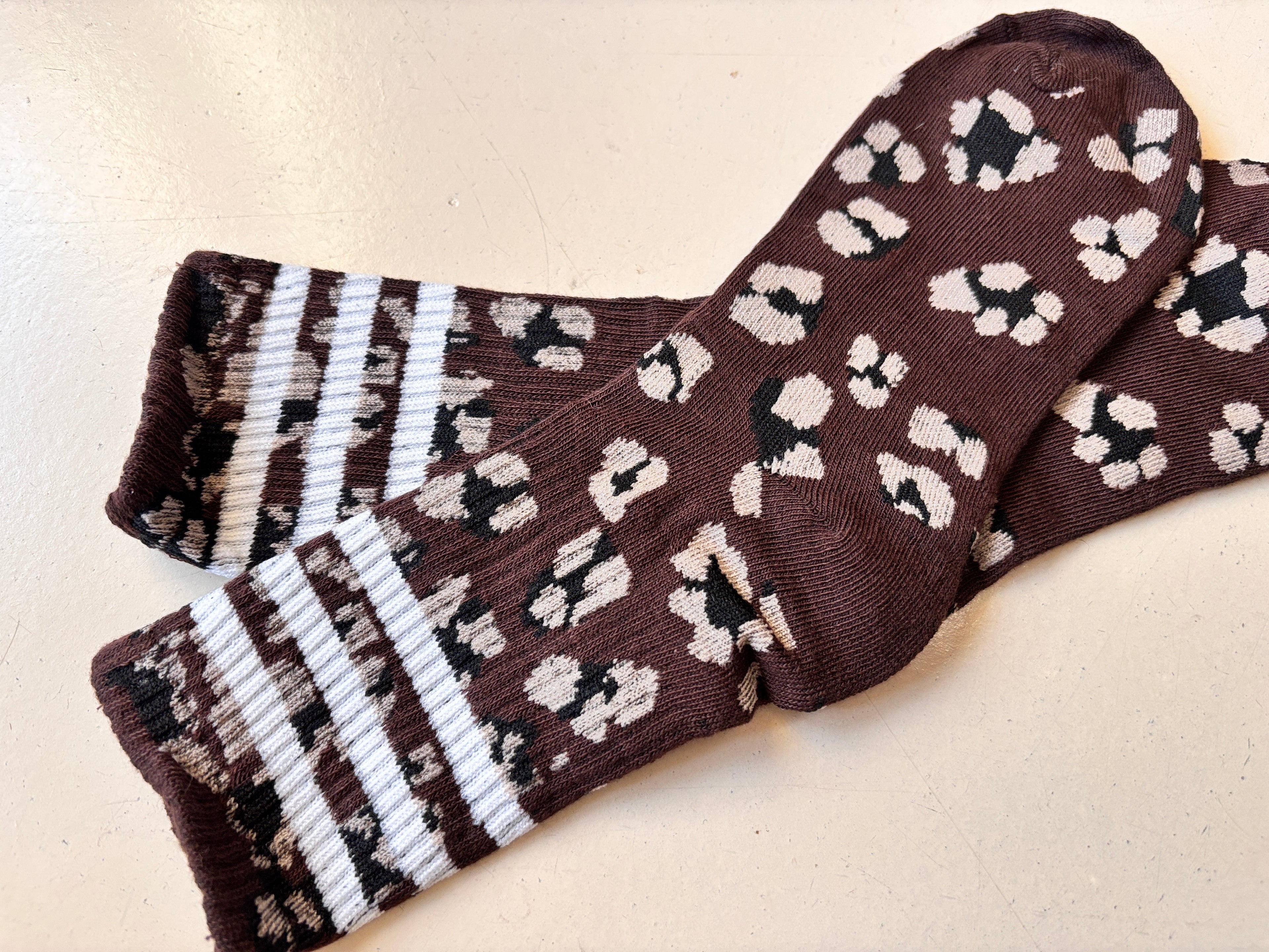 Chaussettes léopard tendances